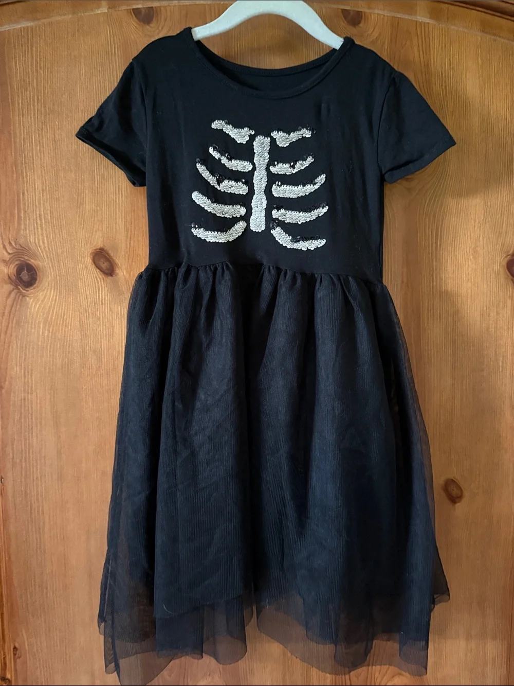 H&M Black Dress with Sparkle Skeleton
